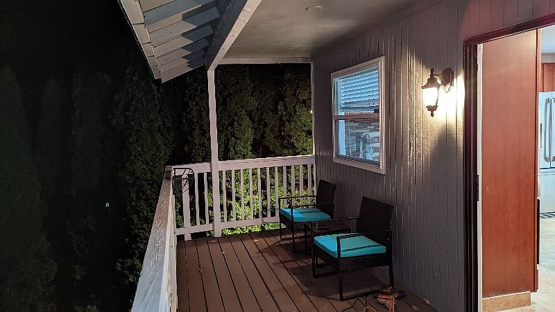 Upper deck off kitchen