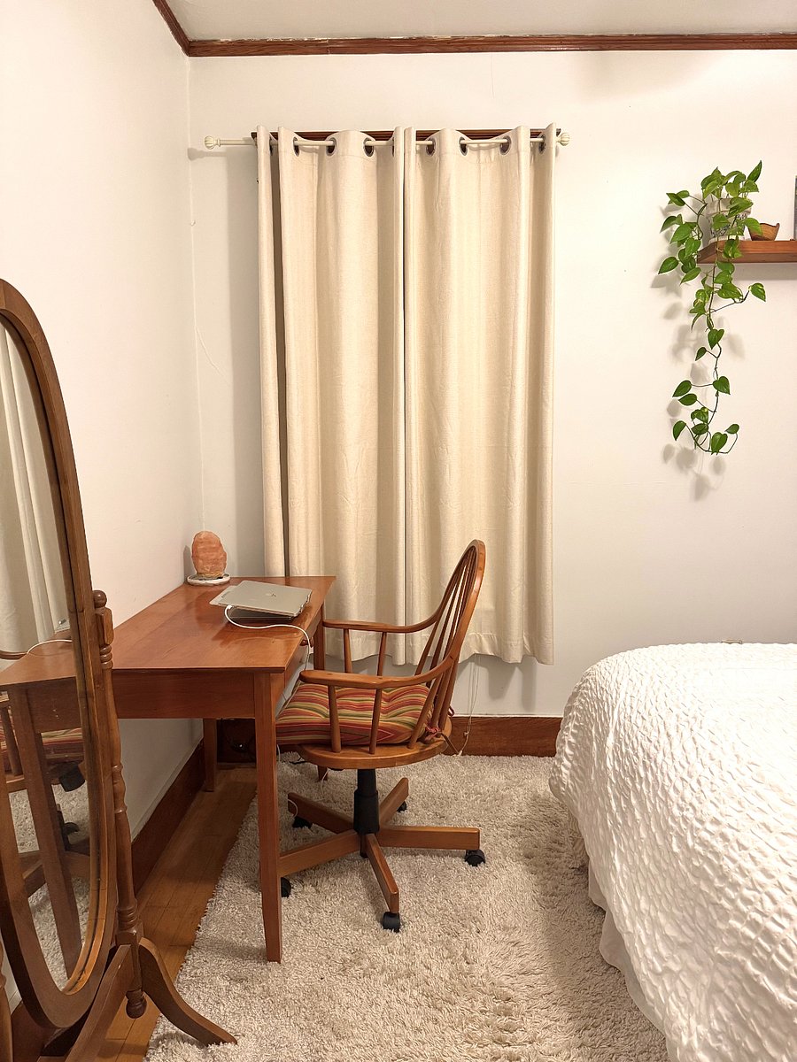 Work station in the primary bedroom