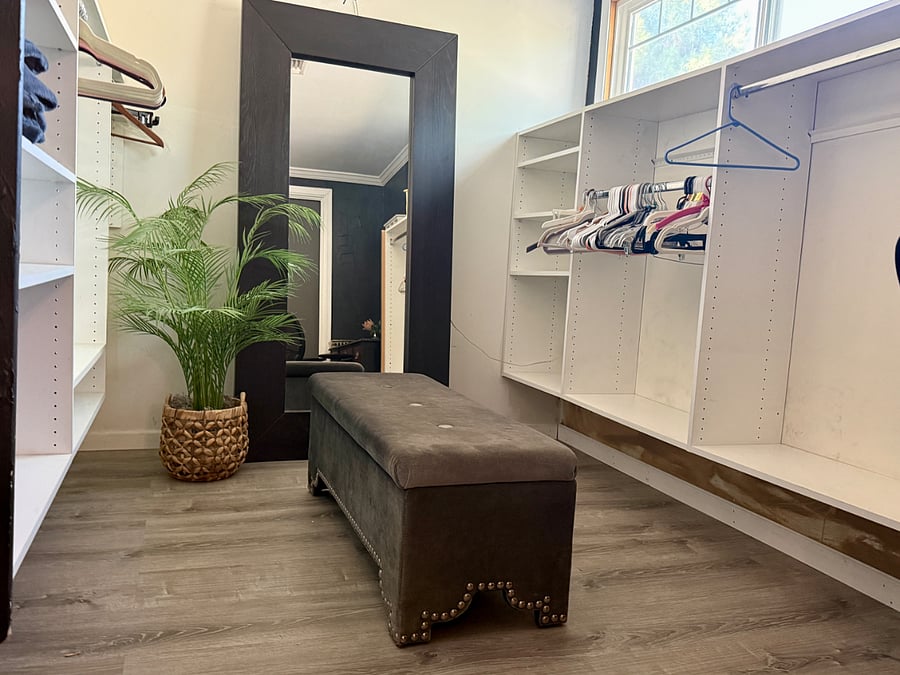 Huge walk in closet/storage