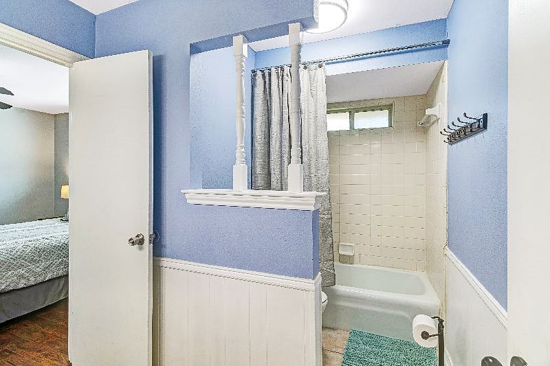 Private entry into primary bathroom