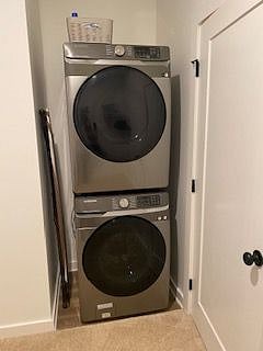 In unit new front loader washer & dryer.