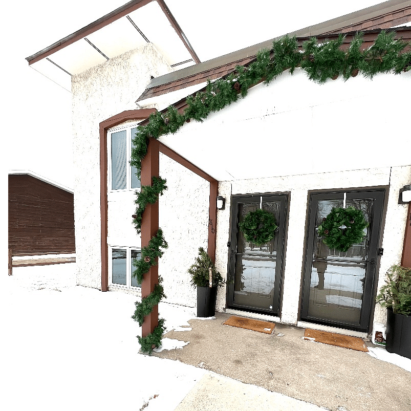 Enter on the left for your entire 2 bedroom/1.5 bath home.