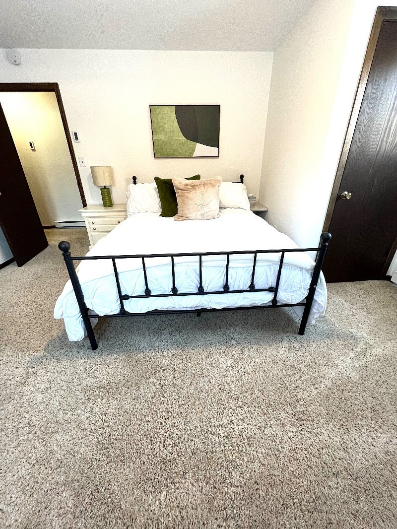 Super Spacious bedrooms with one way daytime reflective mirror tint on windows.