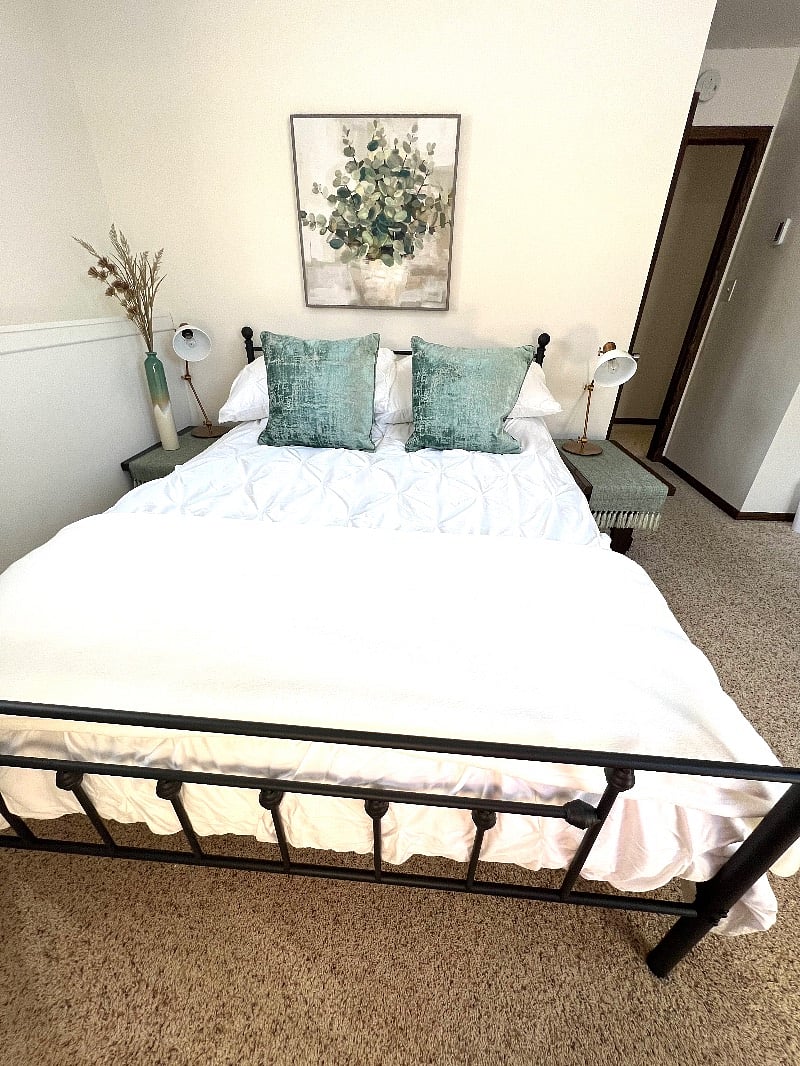 Super Spacious bedrooms with one way daytime reflective mirror tint on windows.