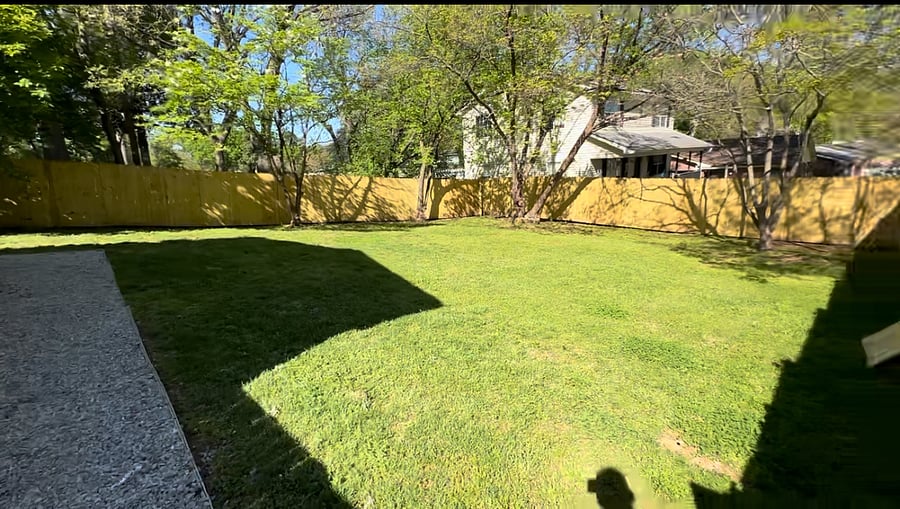 Large fenced in yard. 