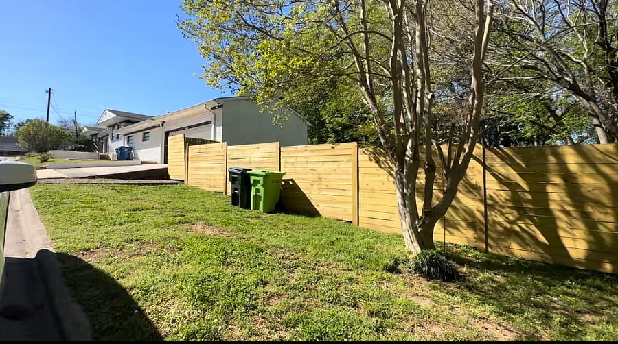 Off street parking and fenced in yard. 