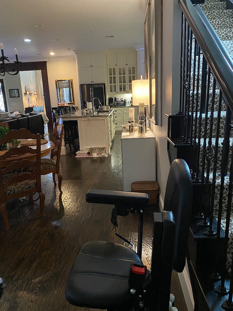 Washer and dryer by the stairs
Going forward, the kitchen for you to use on first floor.
Open concept.