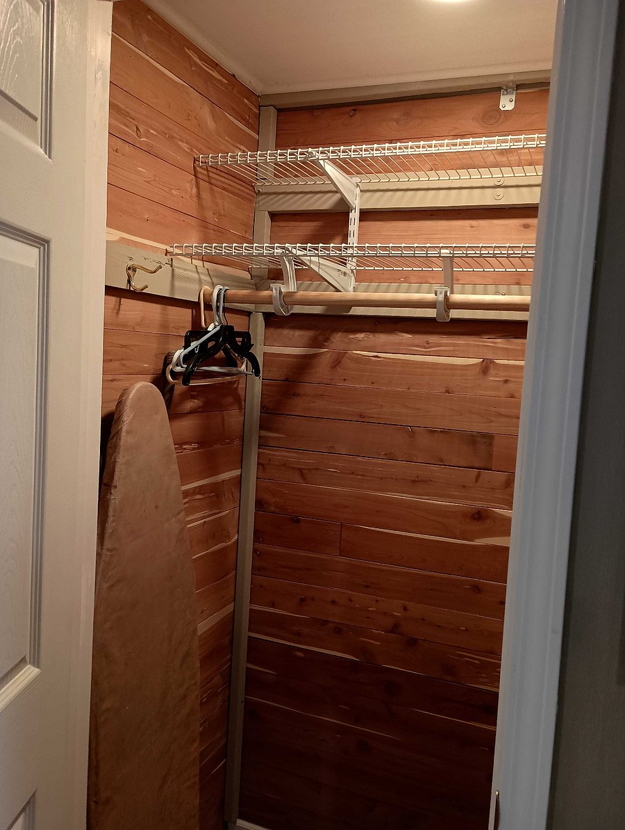 Cedar Lined Clothes Closet