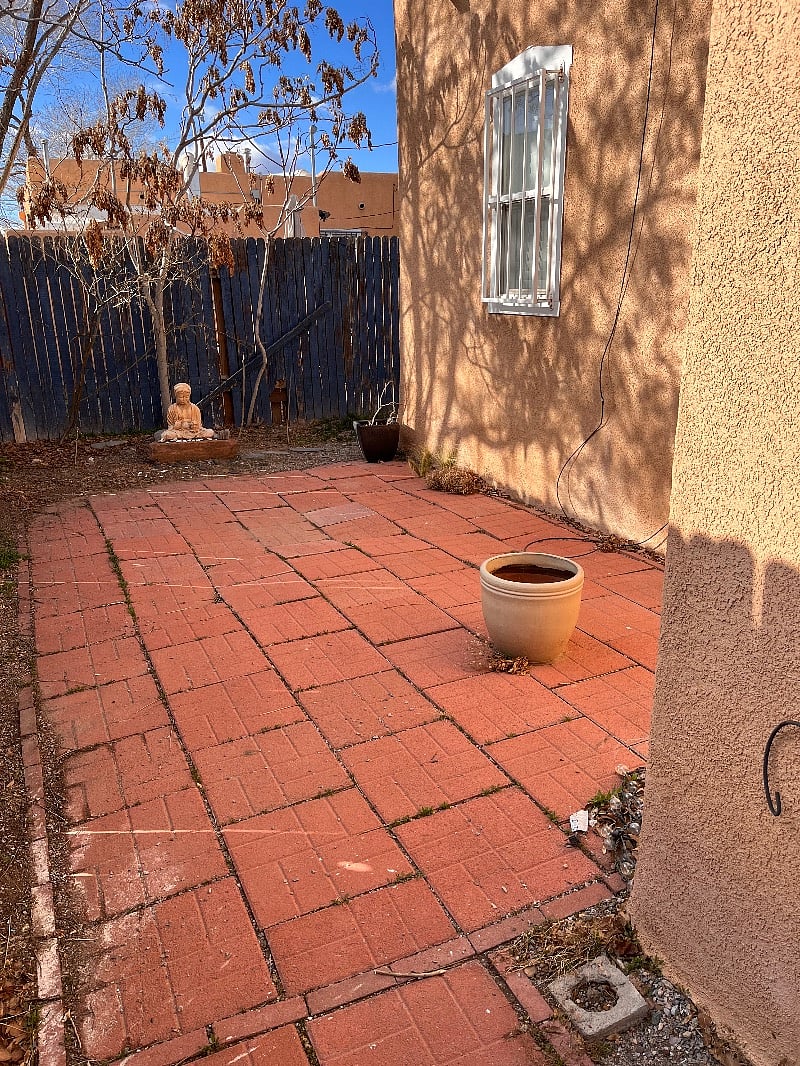 Small Enclosed Backyard.