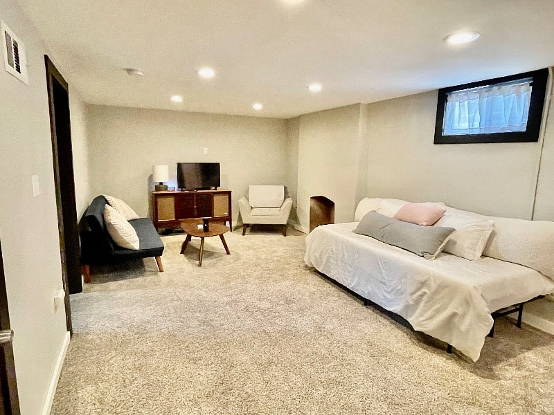 Basement living area