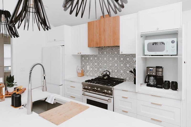 Coffee station with drip coffee maker as well as a pod coffee maker, coffee mugs, and microwave. We provide you with starter coffee pods, creamer and sugar. We love our nurses!
