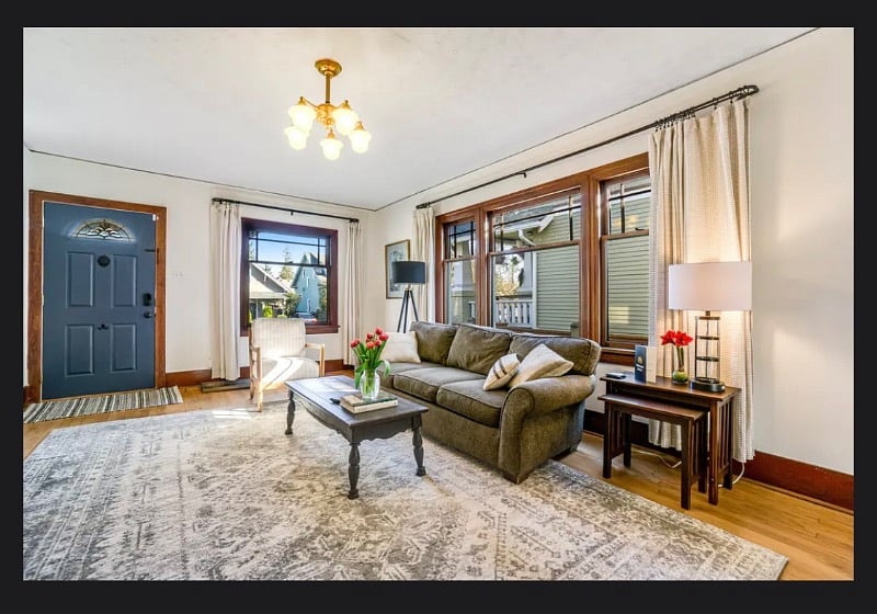 Entry and living room