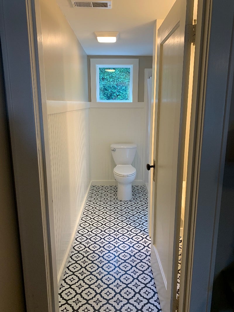 New full bathroom with 5ft walk-in shower. 