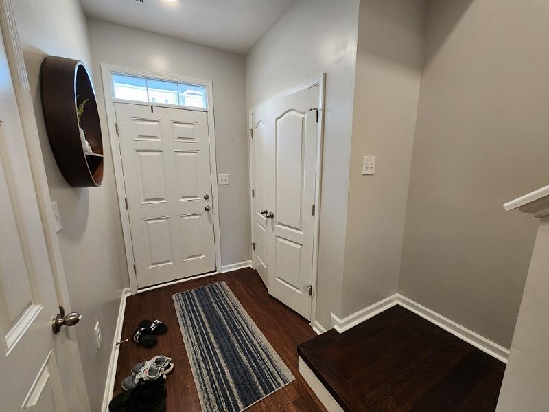 Entryway with coat closet