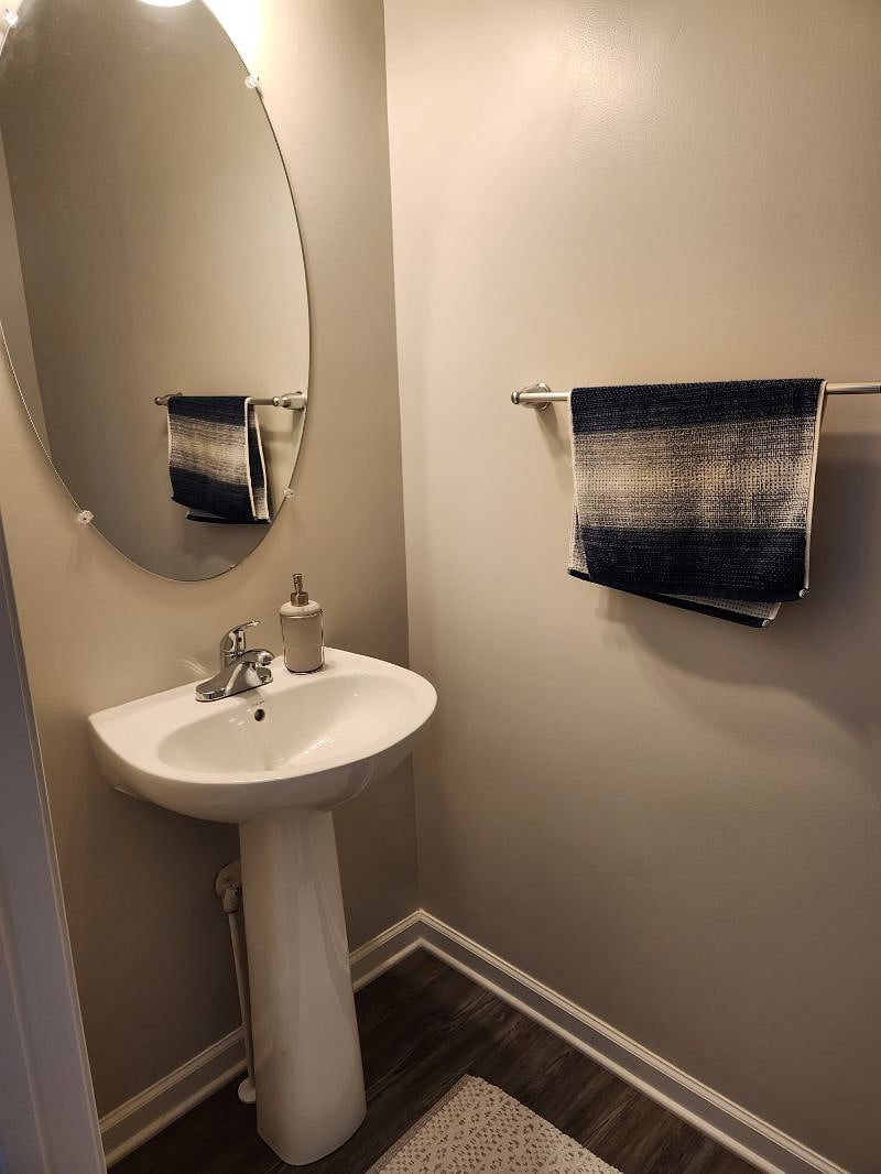 half bath off of living room