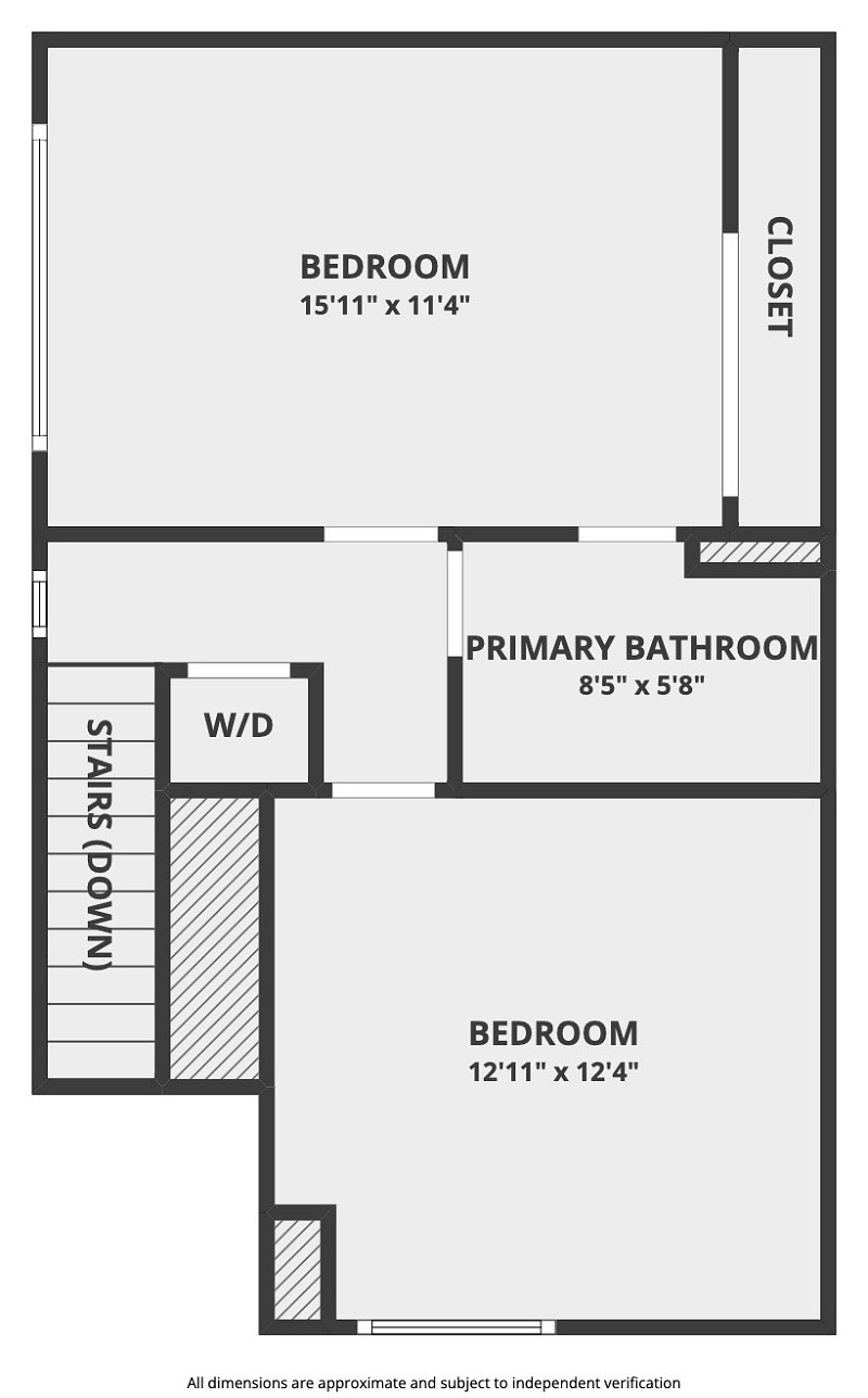 Upstairs layout.