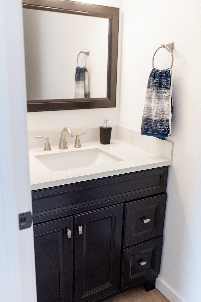 Downstairs powder room.