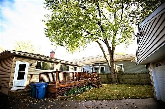 Deck on back of house is available for your use. The back door is your second means for access.