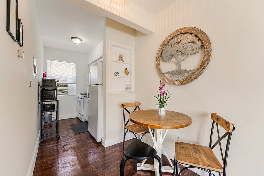 Charming Dining Area!
Gather around the dining table and savor delicious meals in our cozy dining area.
