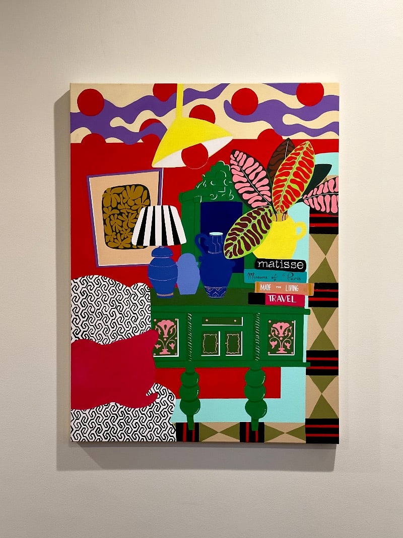 One of the many beautiful original artworks throughout the house. This painting was created by a professional artist who lives in the neighborhood.