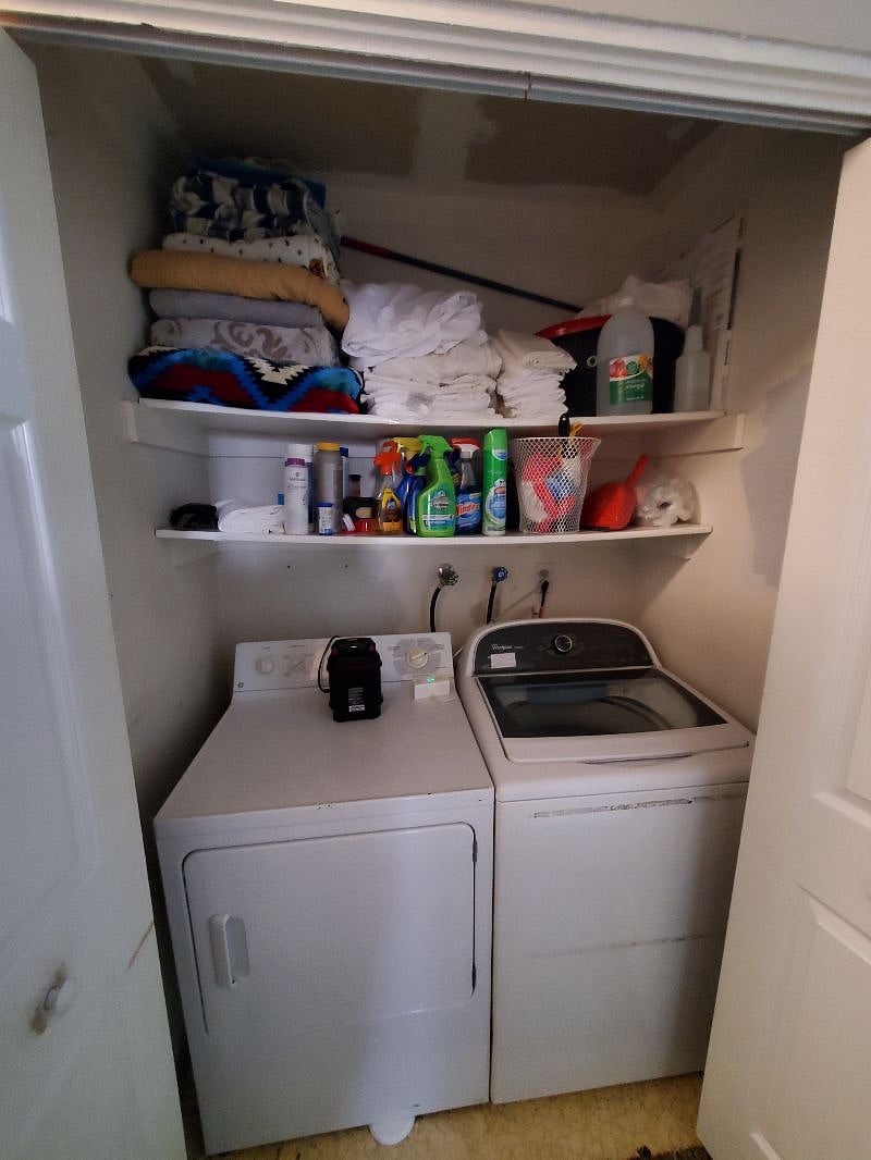 full size washer and dryer big enough to fit bed laundry