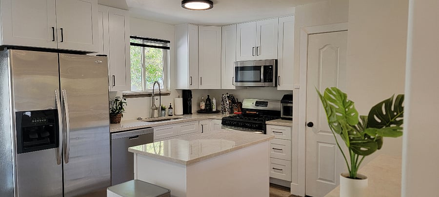 Quartzsite counter tops.
