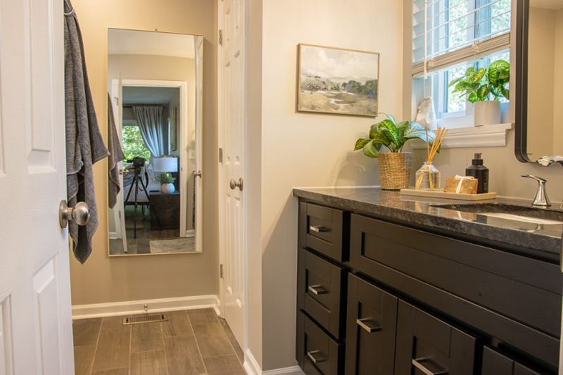 Full length mirror in Master bath