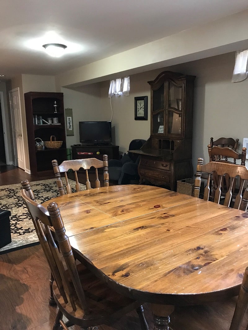 Large dining table/workspace