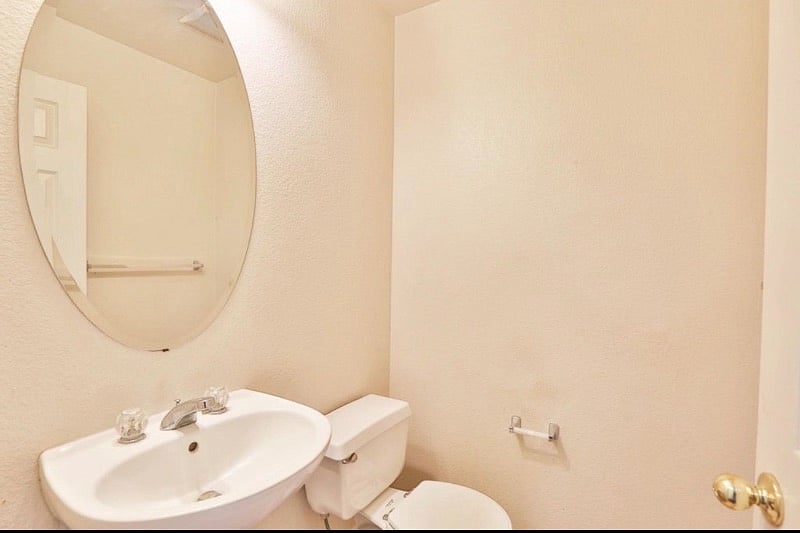 Half bath in the first floor.
