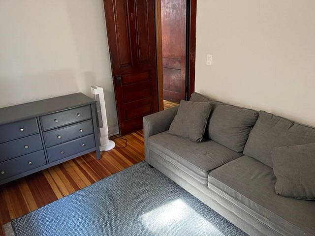 Bedroom 3: dresser, closet, and convertible couch (turns into a full size bed).