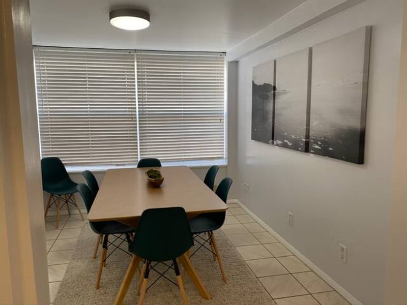 Dining room with tons of natural light!
