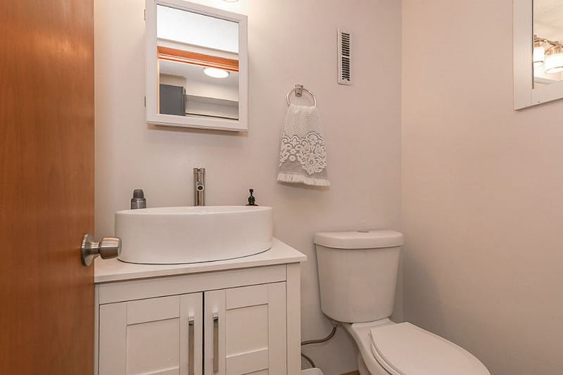 First floor half bathroom