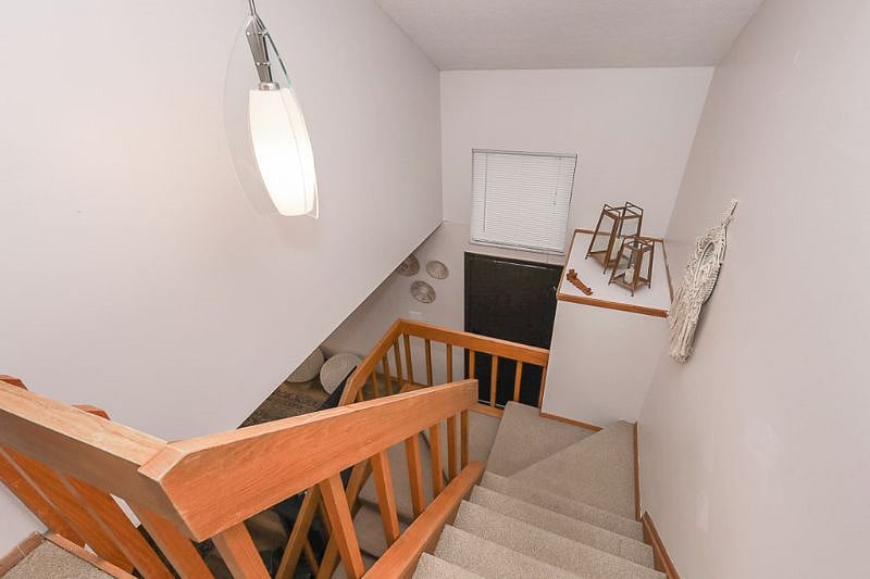 View of lofted staircase
