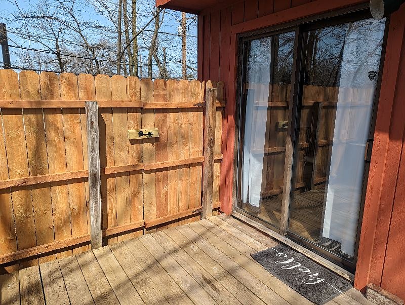 Patio view to back door