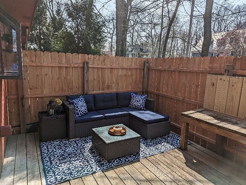 Patio seating area