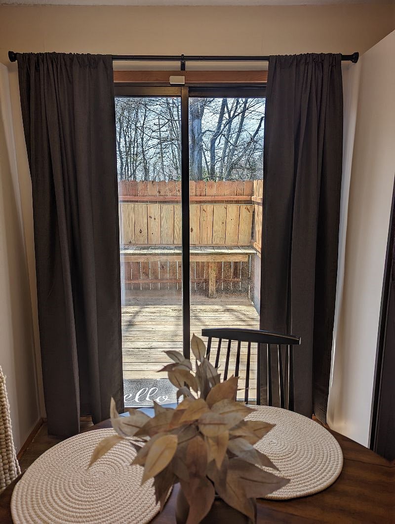 Back door, view to patio