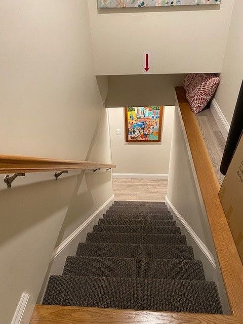 Stairs to private entry