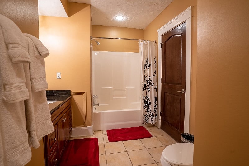 Full Ensuite Private Bathroom with Tub and Shower. NO SHARING OR ENTERING FROM THE OUTSIDE OF YOUR BEDROOM!!