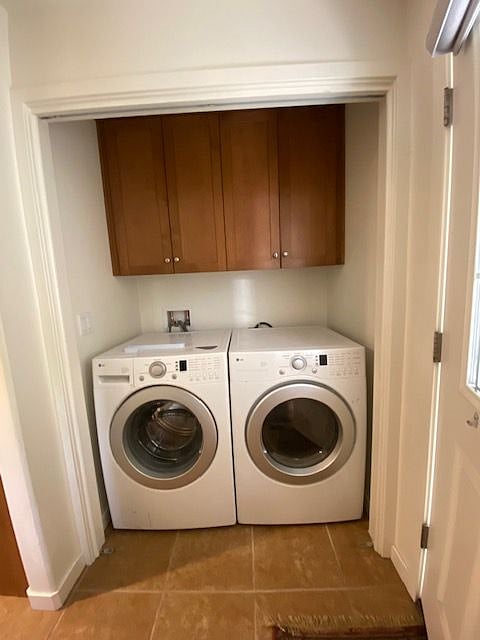 Washer and dryer (opposite desk area)