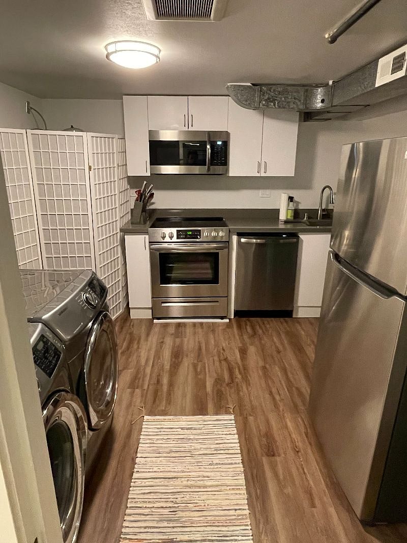 Kitchen with new appliances