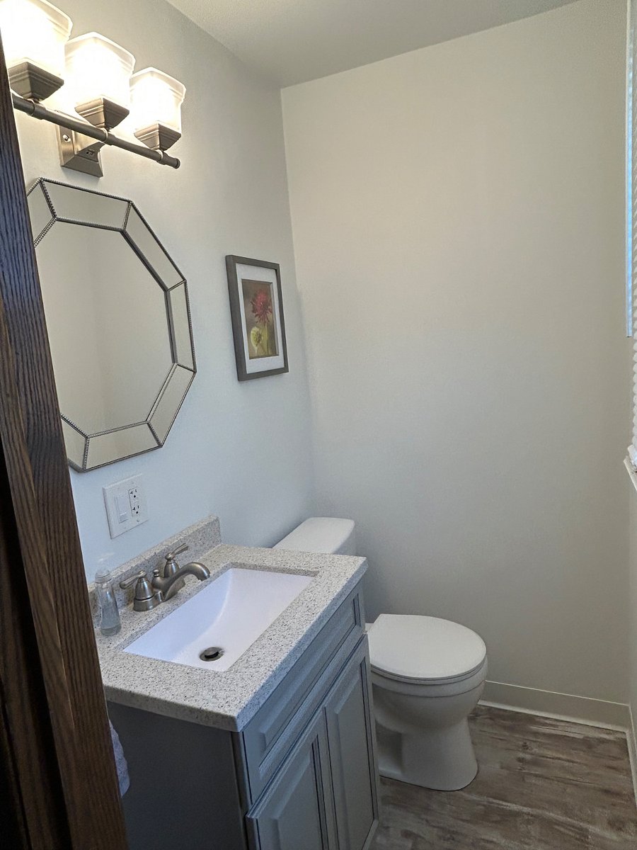 Downstairs half bath.