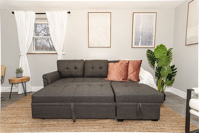 Pull out into a sofa bed