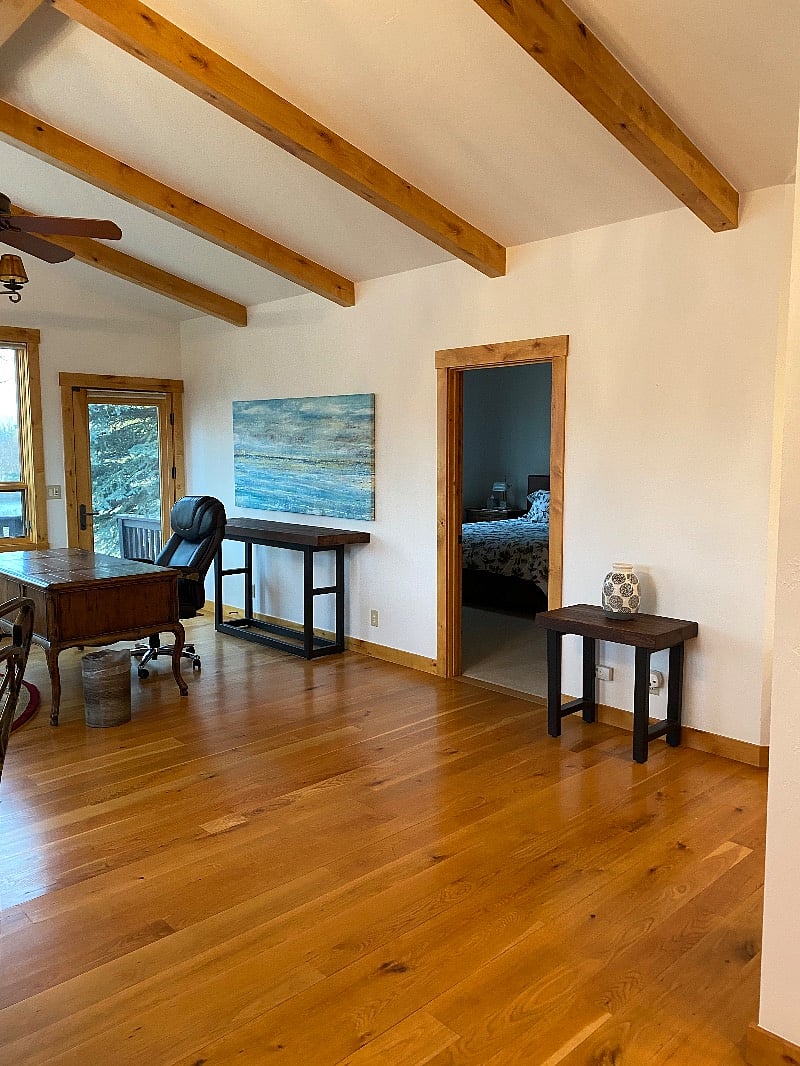  another view of door to bedroom and door to back porch