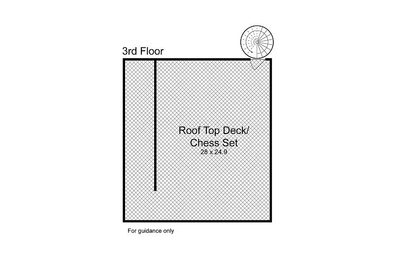 3rd Floor Roof Top Deck Floor Plan