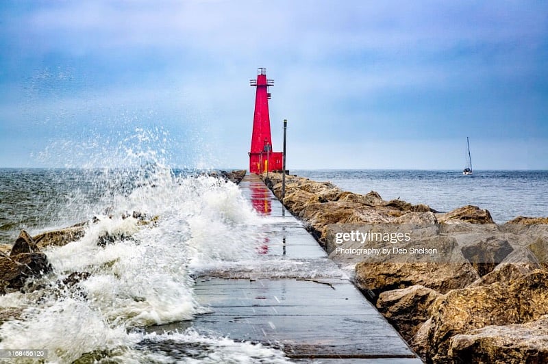 Pere Marquette Lighthouse and beach within 2 miles of home