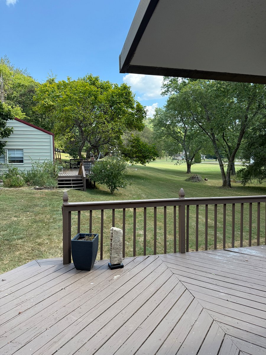 View off deck of house.