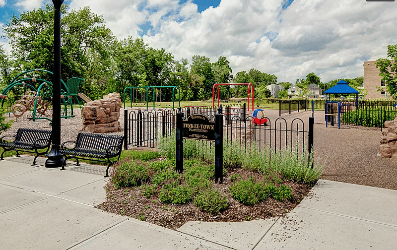 nearby playground
