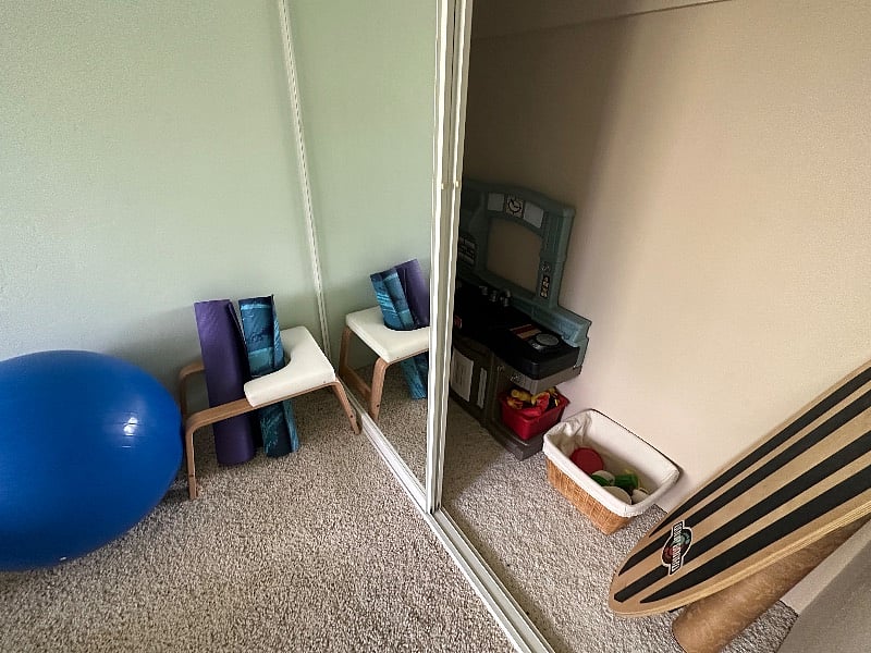 Kids toys in zen room