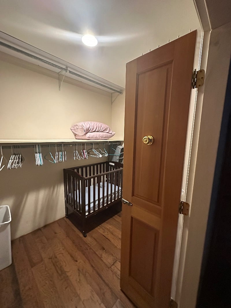 Crib and extra twin mattress