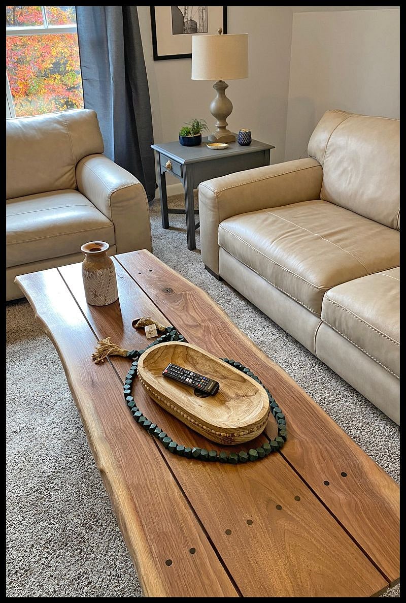 Handcrafted Walnut Coffee Table (by owner)